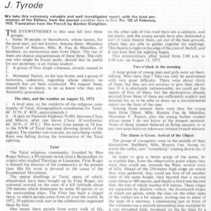 Tyrode,UFOs 1972,Taize,FSR73V19N4