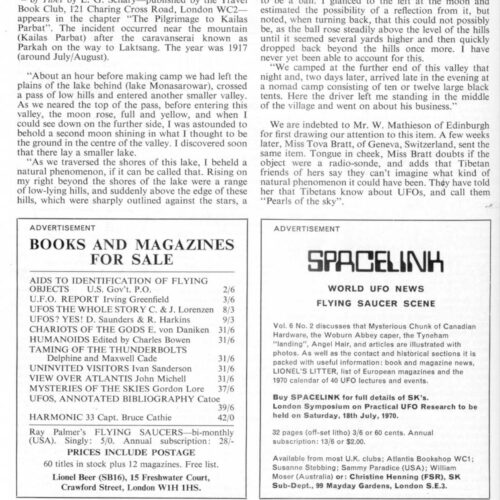 UFO 1917,Tibet,FSR1970,V16N1 - Imagen 1