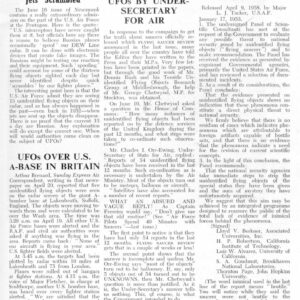 UFO 1957 over Holloman Test Range,FSR58V4N4