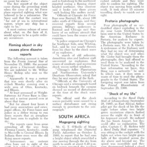 UFO 1960,Ohio,plane disaster,FSR61V7N1