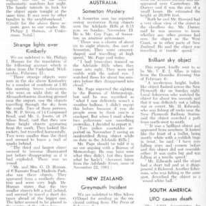 UFO 1961 causes death,Venezuela,FSR62V8N3