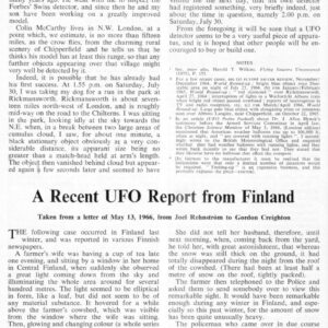 UFO 1966,Finland,FSR1966V12N5