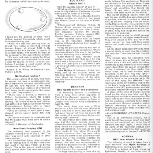 UFO 1967 near atomic plant,Norway,FSR67V13N5 - Imagen 1