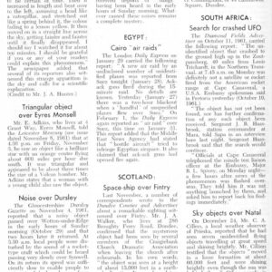 UFO Crash 1961,South Africa,FSR62V8N2