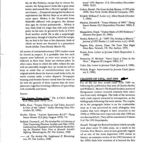 UFO Crashes 1947-1959,J.Clark - Imagen 1