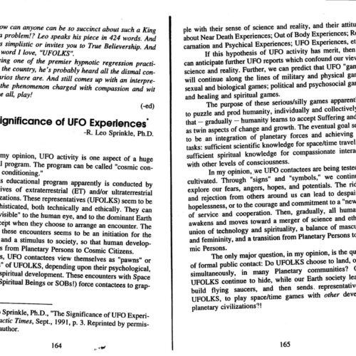 UFO Experiences,Dr.R.LeoSprinkle - Imagen 1