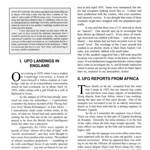 UFO Landings 1955,England,FSR1995V40N2 - Imagen 1