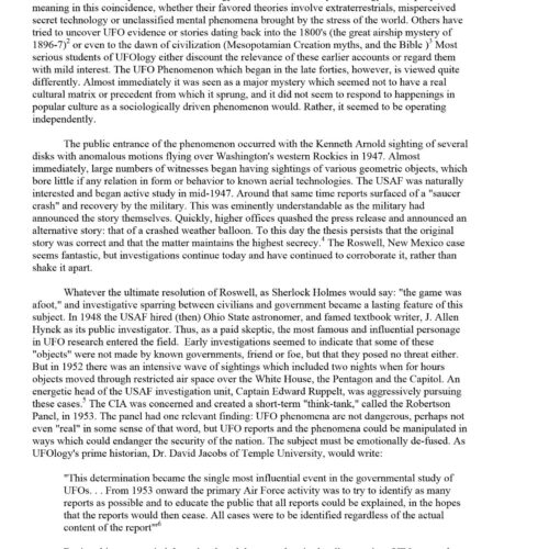 UFO Phenomenon History - Imagen 1