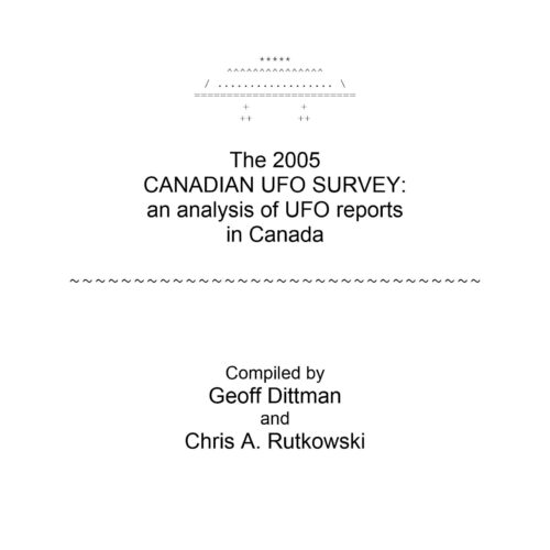 UFO Reports 2005,Canada - Imagen 1