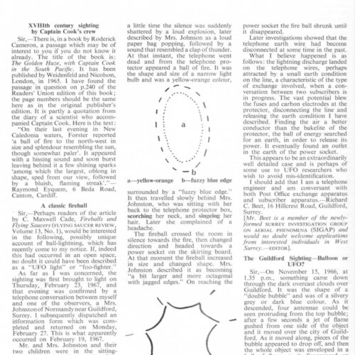 UFO XVIII century,South Pacific,FSR67V13N4 - Imagen 1