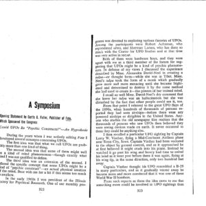 UFO and Mind Phenomena Symposium,1977,Chicago
