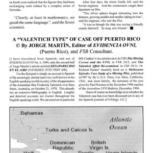 UFO and missing plane 1980,Puerto Rico,Jorge Martin,FSR1998V43N4