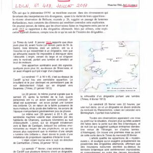UFOs 1913,Dirigeables sur Angleterre,Thil-Mesnard