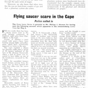UFOs 1963,South Africa,FSR63V9N4