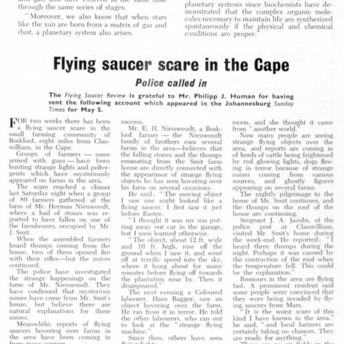 UFOs 1963,South Africa,FSR63V9N4 - Imagen 1