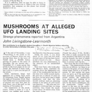 UFOs 1968 and Mushrooms,Argentina,FSR69V15N3
