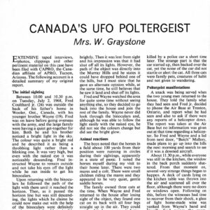 UFOs 1968,Poltergeist,Canada,FSR-SI 1969 N 2,Beyond Condon