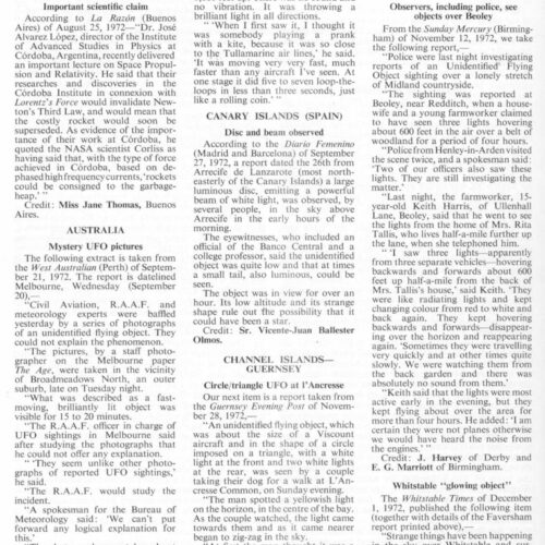 UFOs 1972,FSR1973V19N1 - Imagen 1
