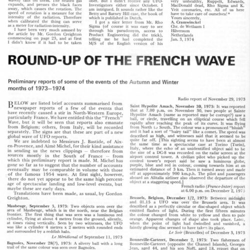 UFOs 1973-74,France-1,FSR74V20N1 - Imagen 1
