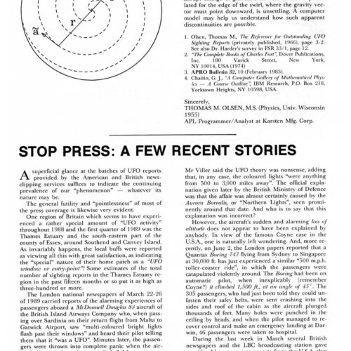 UFOs 1989,England,FSR1989V34N2 - Imagen 1