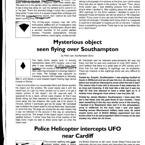 UFOs 2008,Cardiff,Britain,FSR2008V53N1 - Imagen 1