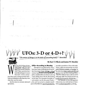 UFOs , 3-D or 4-D