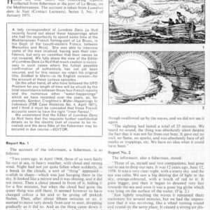 UFOs and Fishermen,1958,1962,1965,1968,FSR-CH 1973 N 14