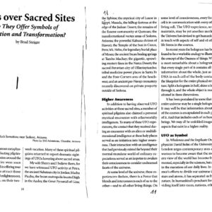 UFOs on Sacred Sites,B.Steiger