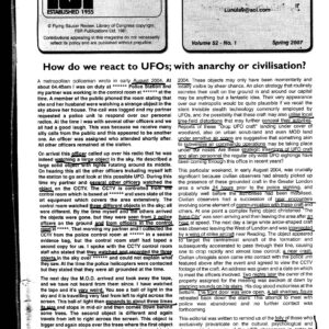 UFOs,Anarchy or Civilisation