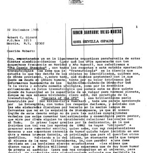 Ufologia en la encrucijada,1985,A Bob Girard
