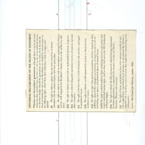 Universal Declaration of the Rights of Posterity