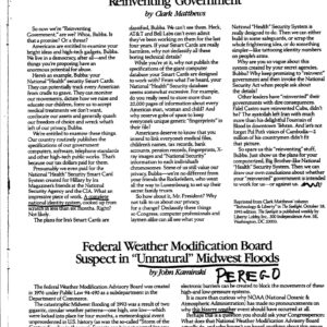 Unnatural Catastrophes,Intentional Perego Accidents