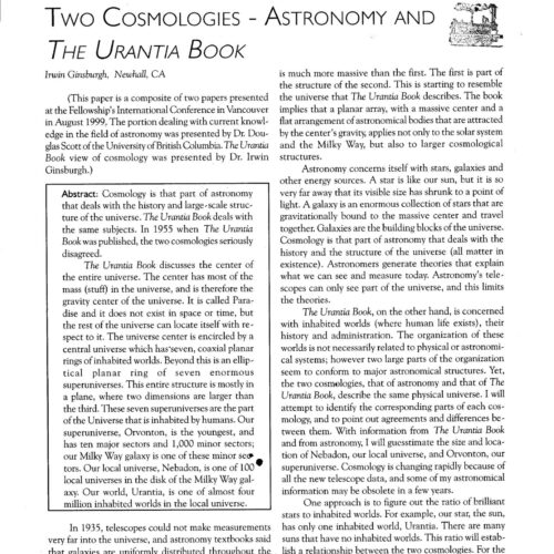 Urantia Cosmology - Imagen 1