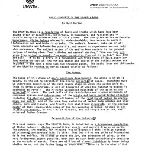 Urantia,BasicConcepts