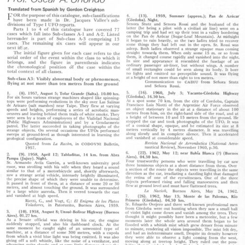 Uriondo,UFOs Type-1,1957-1968,Argentina-5,FSR-CH 1973 N 17 - Imagen 1