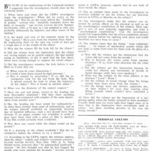 Valensole 1965 Questionnaire,FSR66V12N3