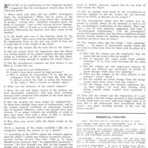 Valensole 1965 Questionnaire,FSR66V12N3 - Imagen 1