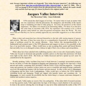 Vallee,Jacques,Interview,TMV