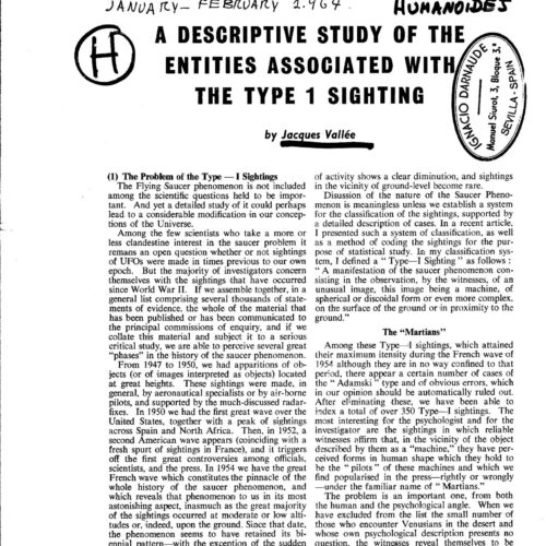 Vallee,Types of UFO Entities - Imagen 1