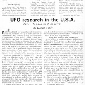 Vallee,UFO Research in USA-1,FSR65V11N6