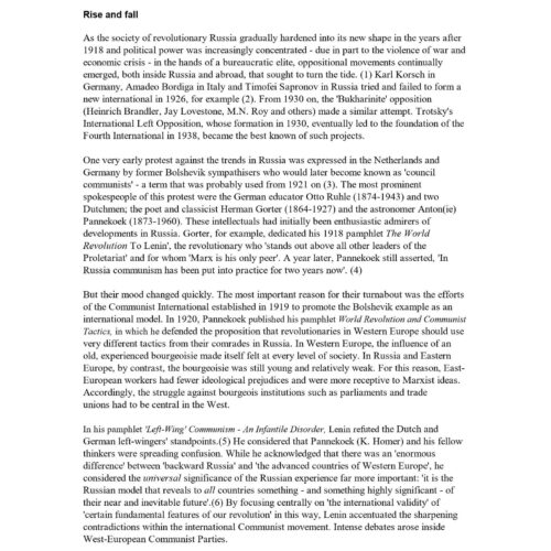 Van der Linden,On council communism - Imagen 1