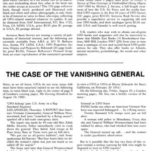 Vietnam General Westmoreland kidnapped by UFOs,1982,FSR82V28N2