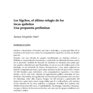 Viracocha,Los Sigchos,Tamara Estupinyan