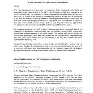 Vivekananda,Vedas and Upanishads