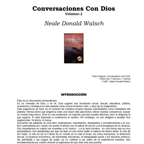 Walsch,Conversaciones con Dios-2,I - Imagen 1
