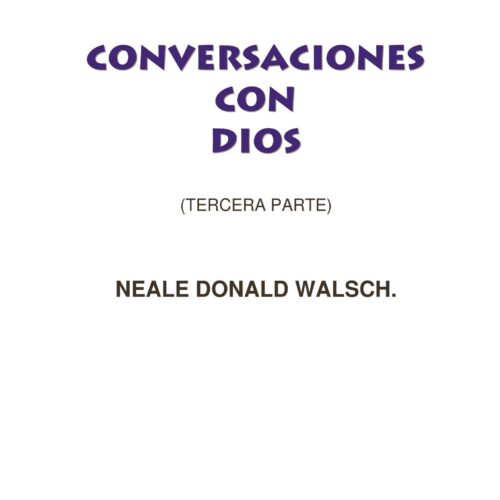 Walsch,Conversaciones con Dios-3,I - Imagen 1