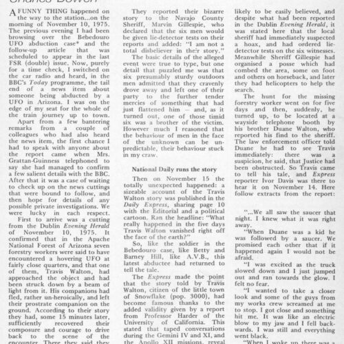 Walton,Travis,Contact 1975,Arizona,C.Bowen,FSR75V21N5 - Imagen 1
