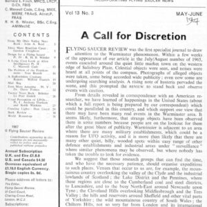 Warminster UFO military sites,FSR1967V13N3