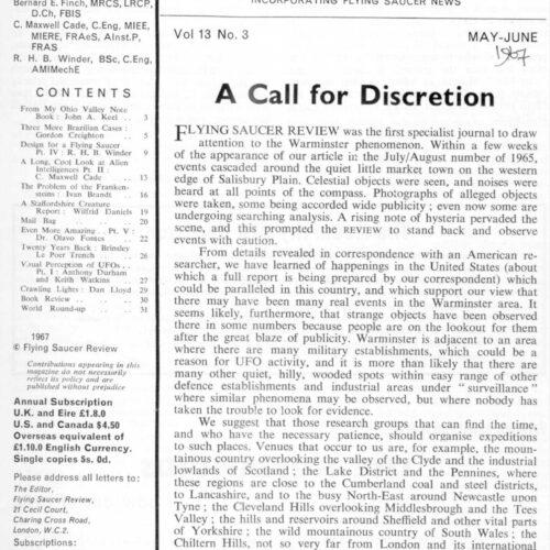 Warminster UFO military sites,FSR1967V13N3 - Imagen 1