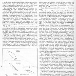 Warwick,UFOs 1852-1853,Britain,FSR-CH 1971 N 5